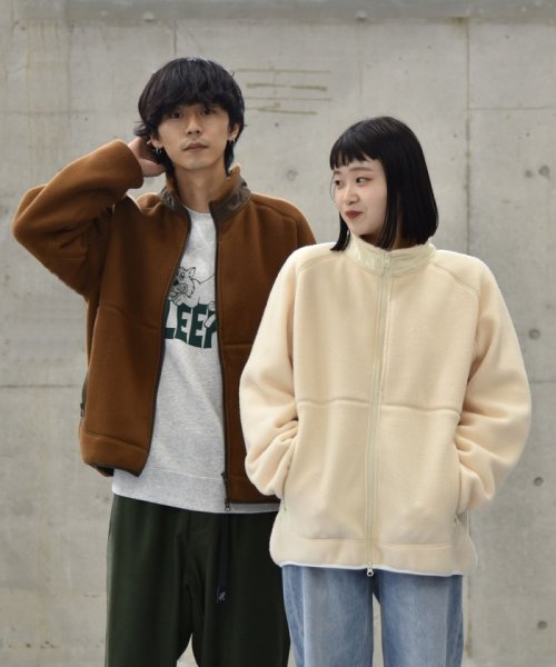 SHIPS: JUGEMコラボ リサイクルフリース ジャケット