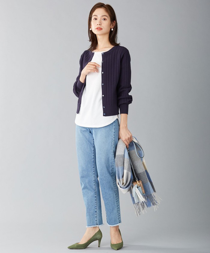 セール 40%OFF】【洗える】コットンテンジクボートネック カットソー