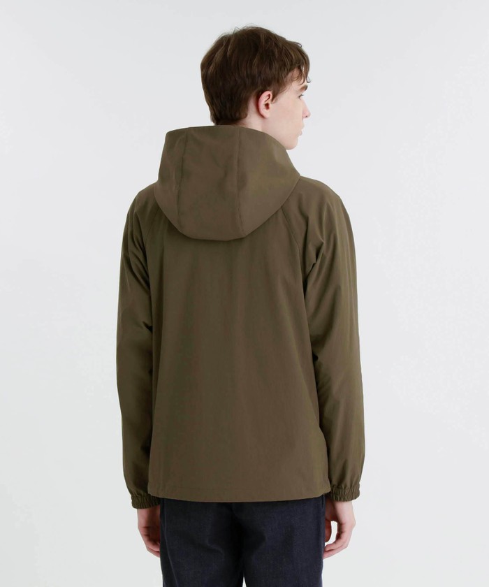 セール 50%OFF】ナイロン4WAYストレッチ フーデッドショートブルゾン