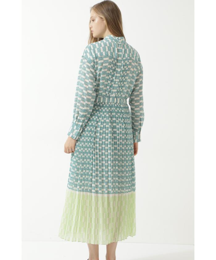 セール 40%OFF】《LE PHIL》ジオメトリックモダンプリントワンピース