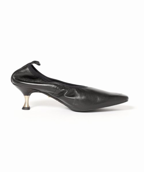 TAEKO HIGASHIHARA×GRISE 5.5レザーギャザーパンプス◆