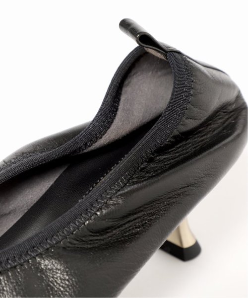 TAEKO HIGASHIHARA×GRISE 5.5レザーギャザーパンプス◆