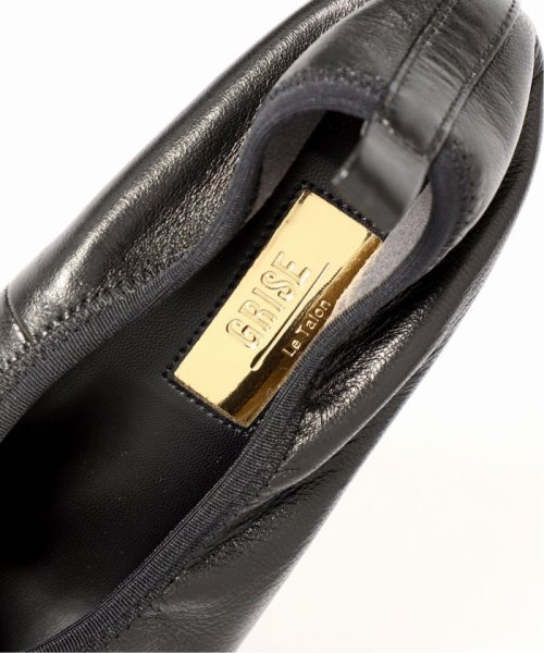 TAEKO HIGASHIHARA×GRISE 5.5レザーギャザーパンプス◆