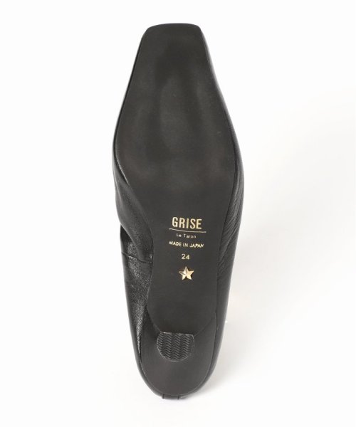 TAEKO HIGASHIHARA×GRISE 5.5レザーギャザーパンプス◆