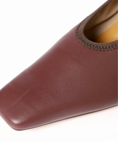TAEKO HIGASHIHARA×GRISE 5.5レザーギャザーパンプス◆