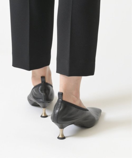 TAEKO HIGASHIHARA×GRISE 5.5レザーギャザーパンプス◆
