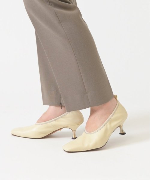 TAEKO HIGASHIHARA×GRISE 5.5レザーギャザーパンプス◆