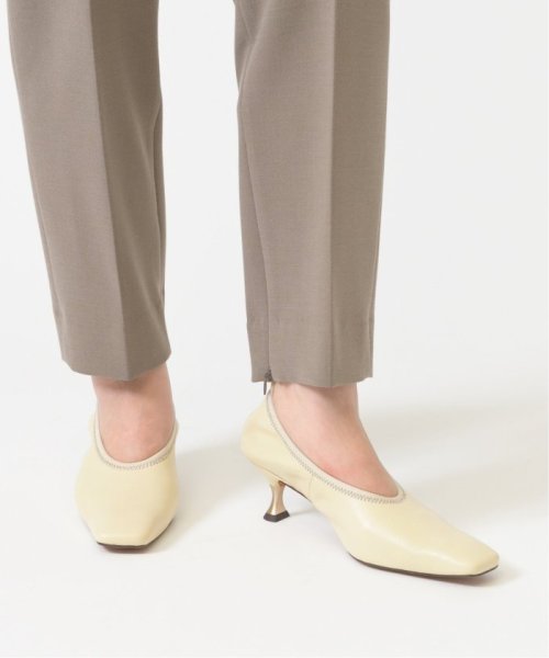 TAEKO HIGASHIHARA×GRISE 5.5レザーギャザーパンプス◆