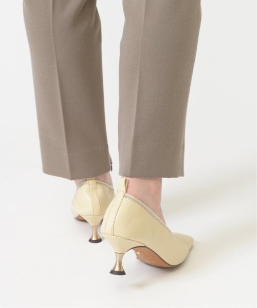 TAEKO HIGASHIHARA×GRISE 5.5レザーギャザーパンプス◆