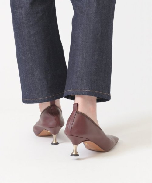 TAEKO HIGASHIHARA×GRISE 5.5レザーギャザーパンプス◆