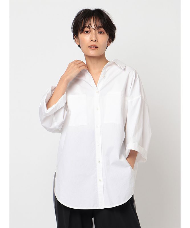 ETRE TOKYO ハーフスリーブオーバーシャツ　完売シャツ 近年 ハーフスリーブオーバーシャツ(504160615) | エトレトウキョウ