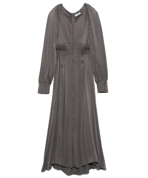 デコルテダイヤネックサテンワンピース フレイ アイディー Fray I D D Fashion デコルテダイヤネックサテンワンピース フレイ アイディー Fray I D D Fashion