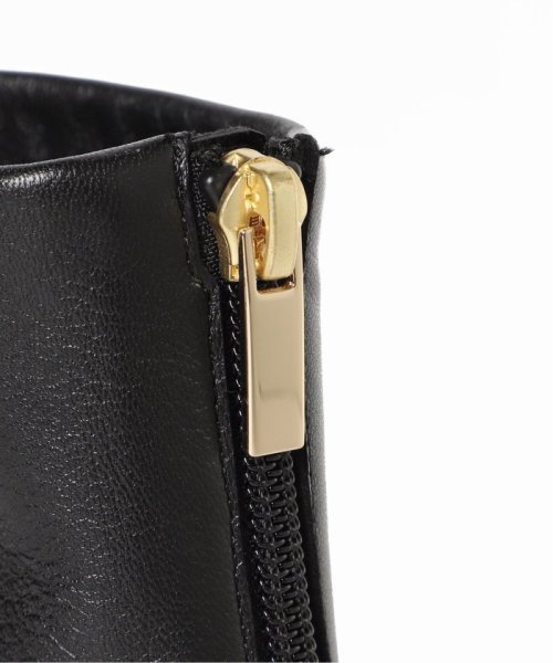 GRISE レザーポインテッドソフトショートブーツ◆