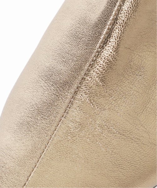 GRISE レザーポインテッドソフトショートブーツ◆