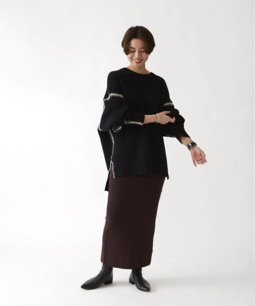 GRISE レザーポインテッドソフトショートブーツ◆