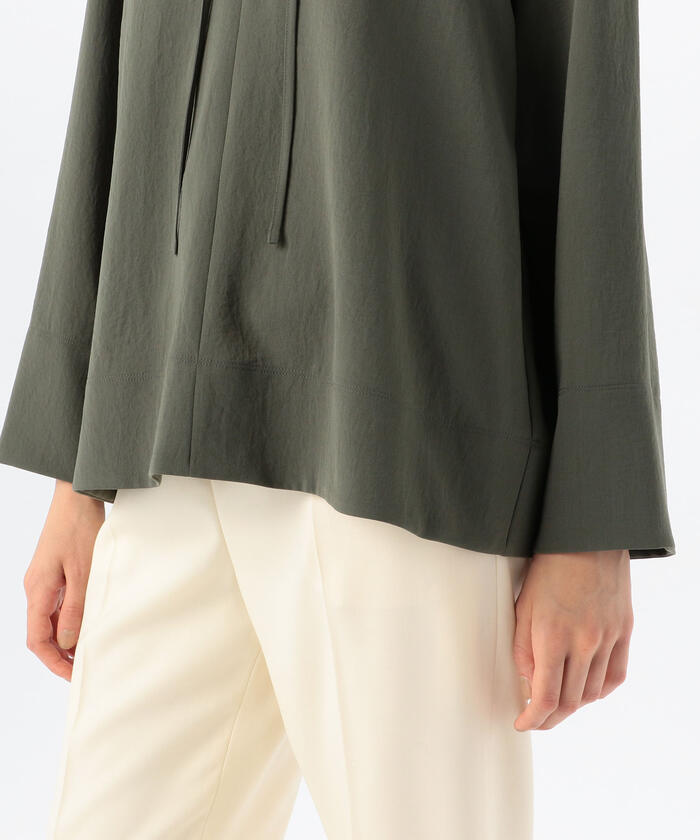 セール 30%OFF】ソフトツイル キーネックブラウス(504280615