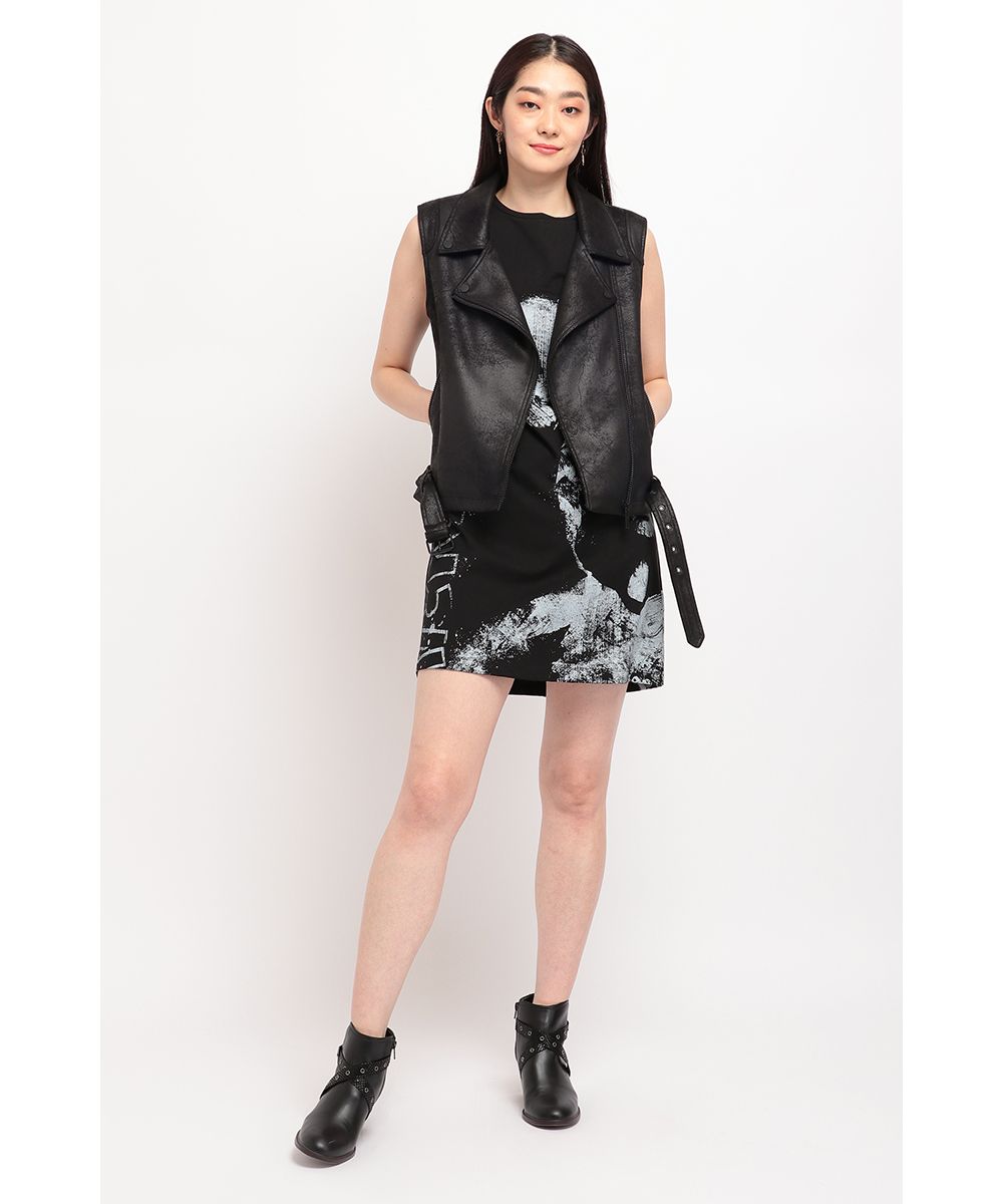 デシグアル Desigual カラフルなファー素材のレディース
