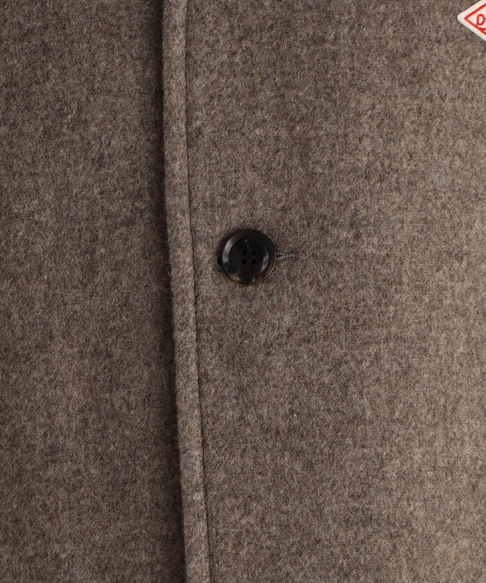 セール】【DANTON/ダントン】WOOL LIGHT PILE ノーカラーロング セール】【DANTON/ダントン】WOOL LIGHT PILE ノーカラーロング