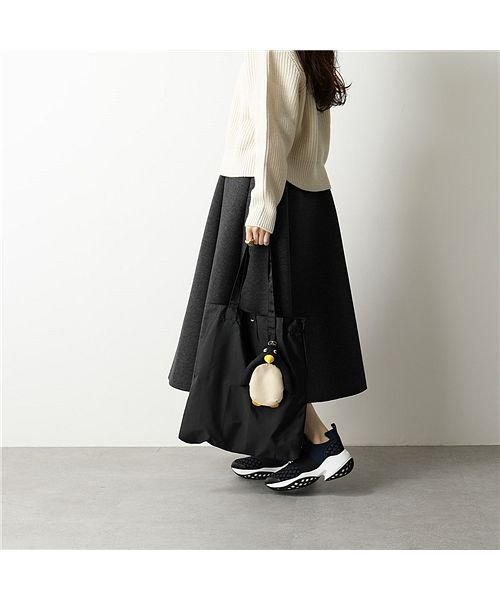 【ANYA HINDMARCH(アニヤハインドマーチ)】 Charm Shopper トートバッグ パッカブル仕様 エコバッグ アニマル 鞄 Black レディ