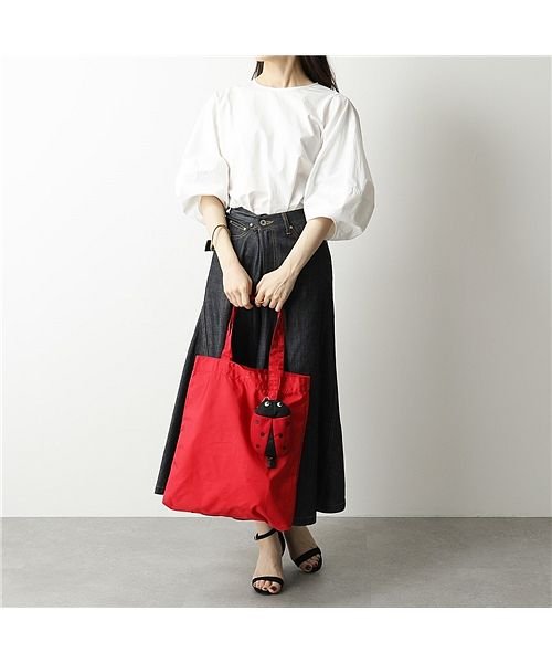 【ANYA HINDMARCH(アニヤハインドマーチ)】 Charm Shopper トートバッグ パッカブル仕様 エコバッグ アニマル 鞄 Black レディ