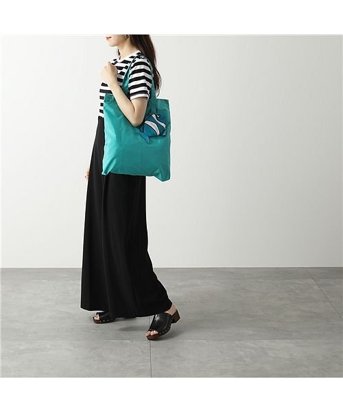 【ANYA HINDMARCH(アニヤハインドマーチ)】 Charm Shopper トートバッグ パッカブル仕様 エコバッグ アニマル 鞄 Black レディ