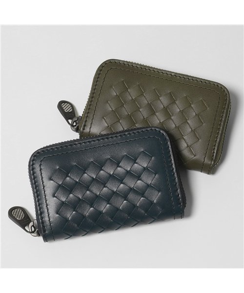 セール Bottega Veneta ボッテガヴェネタ V465y カードケース コインパース ミニ財布 豆財布 レザー イントレチャート メンズ ボッテガ ヴェネタ Bottega Veneta D Fashion