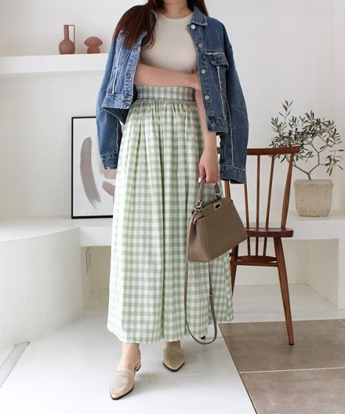 セール21 Off ギンガムチェックスカート モードローブ Mode Robe D Fashion