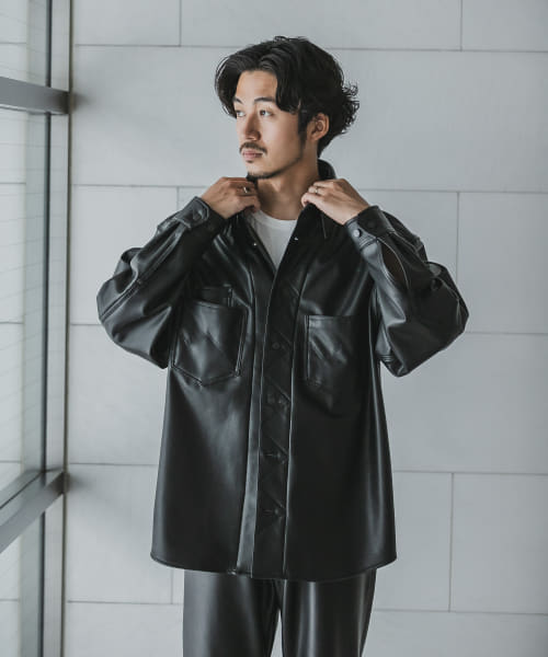 値下げ】WRANGLER×URBAN RESEARCH フェイクレザーシャツM
