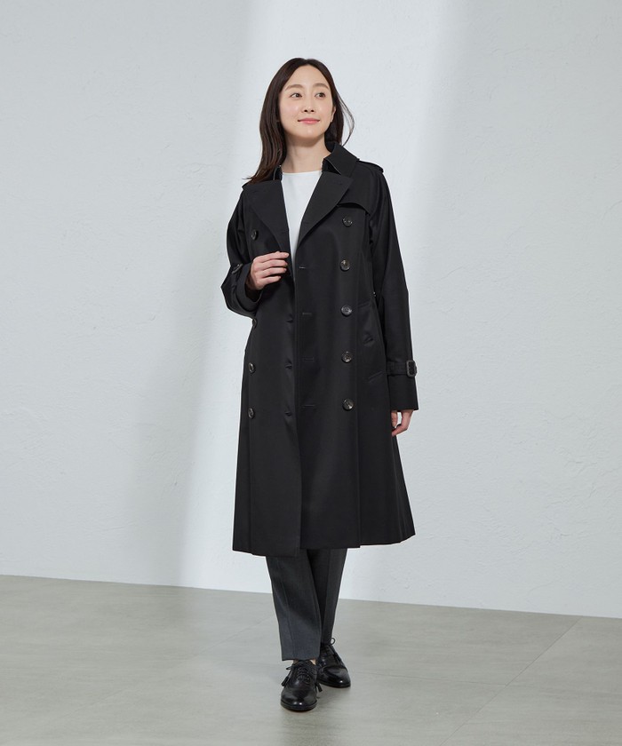 【iot】SANYO black chambray like long coat