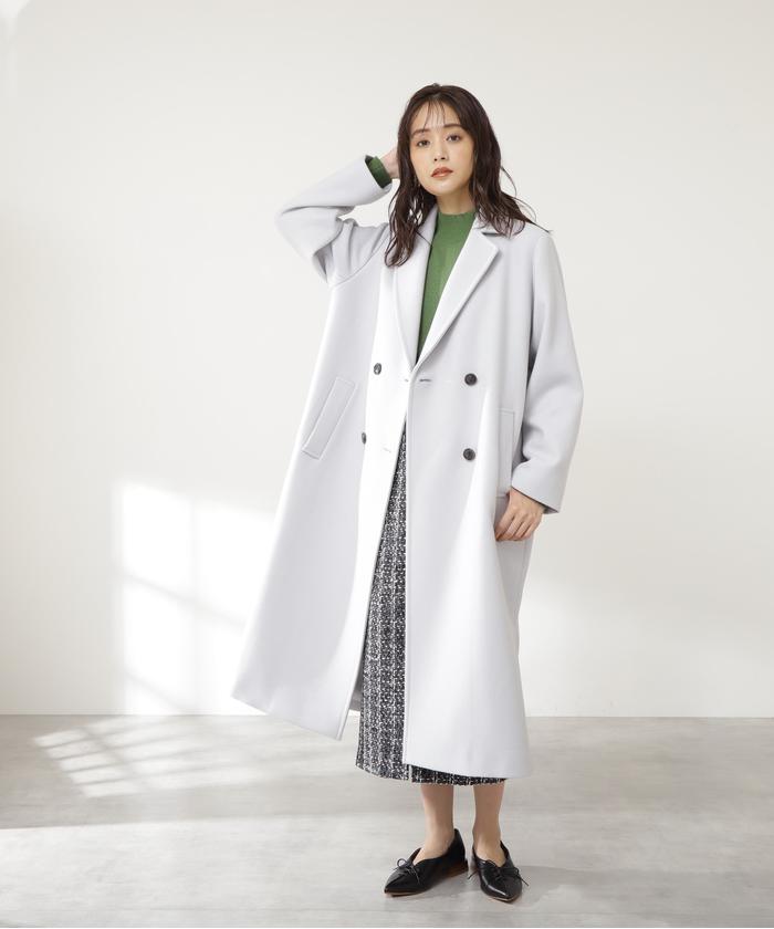 セール 60%OFF】ハミルトン ダブルチェスターロングコート《S Size
