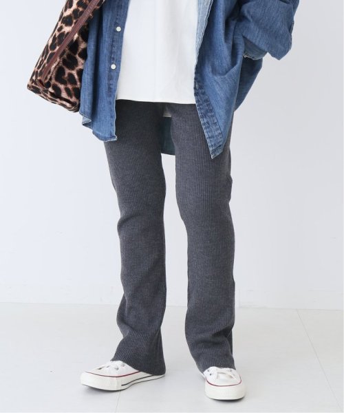 ファインウール ニットリブパンツ◆