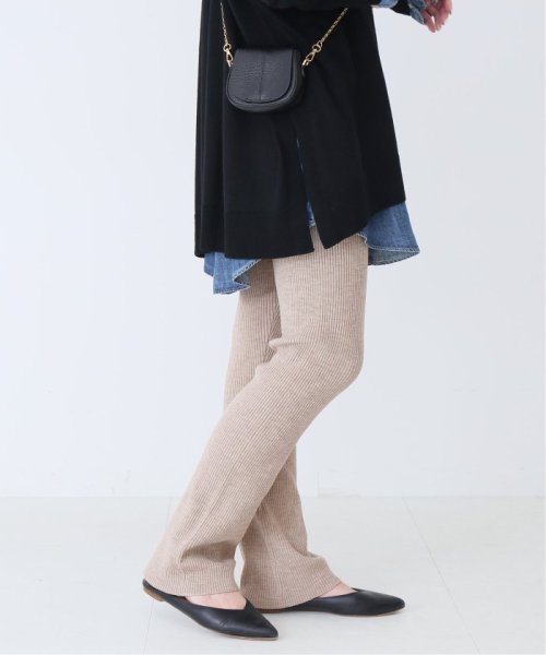 ファインウール ニットリブパンツ◆