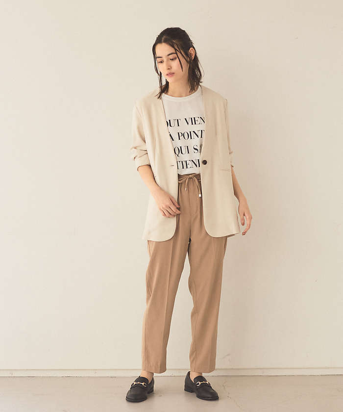 ジャーナルスタンダードレリューム　ウーリッシュツイルノーカラージャケット　36 ジャーナルスタンダードレリューム ウーリッシュツイルノー