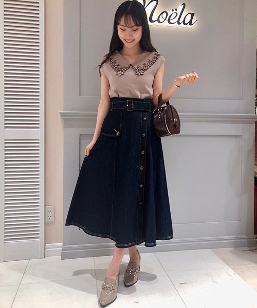 セール 刺繍セーラーカラーニット ノエラ Noela D Fashion