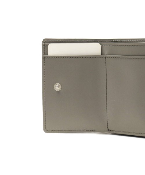 ニュートラルグレイ 三つ折り財布 Neutral Gray トリンドル ミニ財布 ミニ 小銭入れ付き コンパクト 牛革 エナメル 光沢 日本製 1211－629