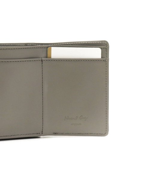 ニュートラルグレイ 三つ折り財布 Neutral Gray トリンドル ミニ財布 ミニ 小銭入れ付き コンパクト 牛革 エナメル 光沢 日本製 1211－629