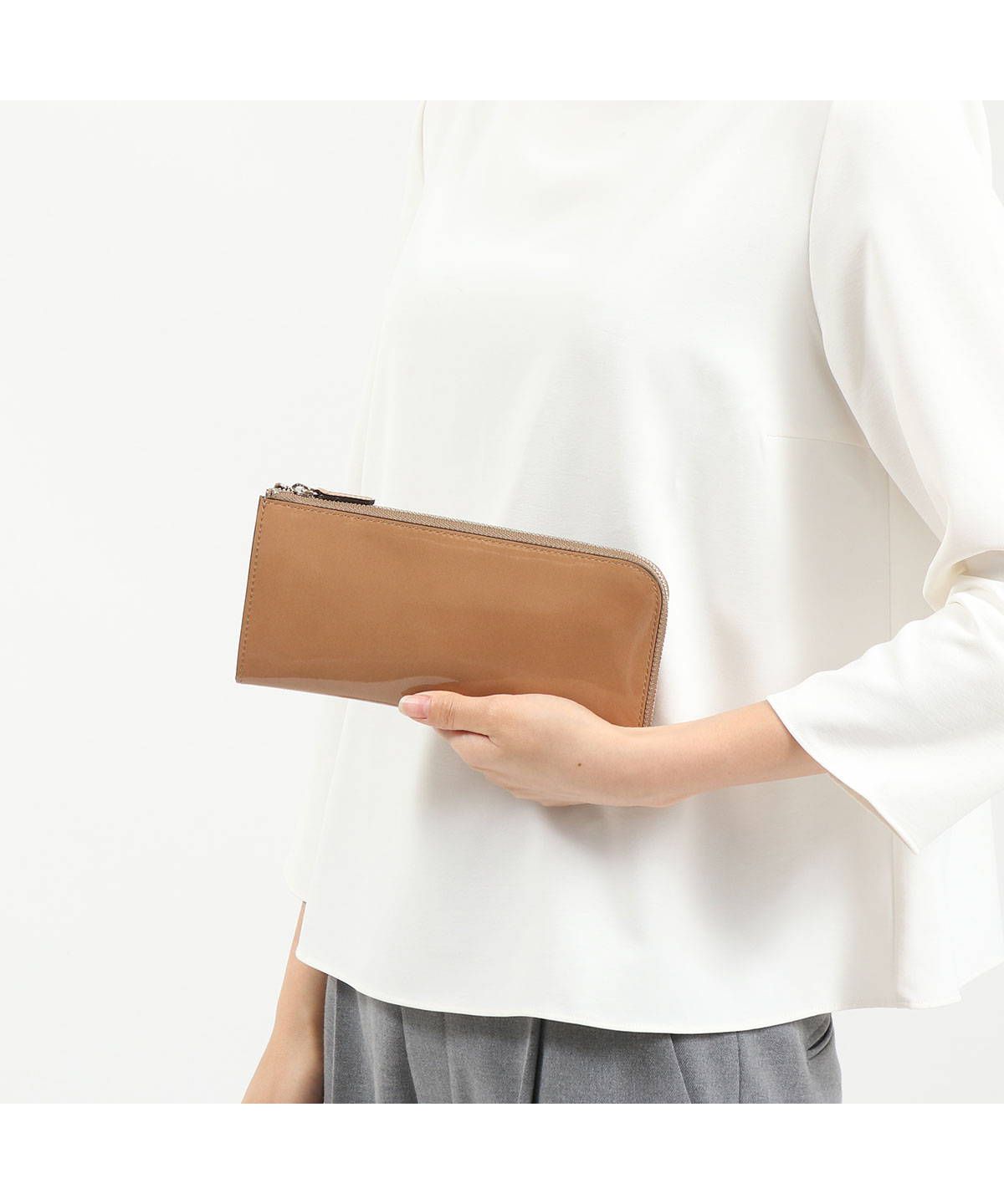 アルカン Arukan ニュートラルグレイ 長財布 Neutral Gray