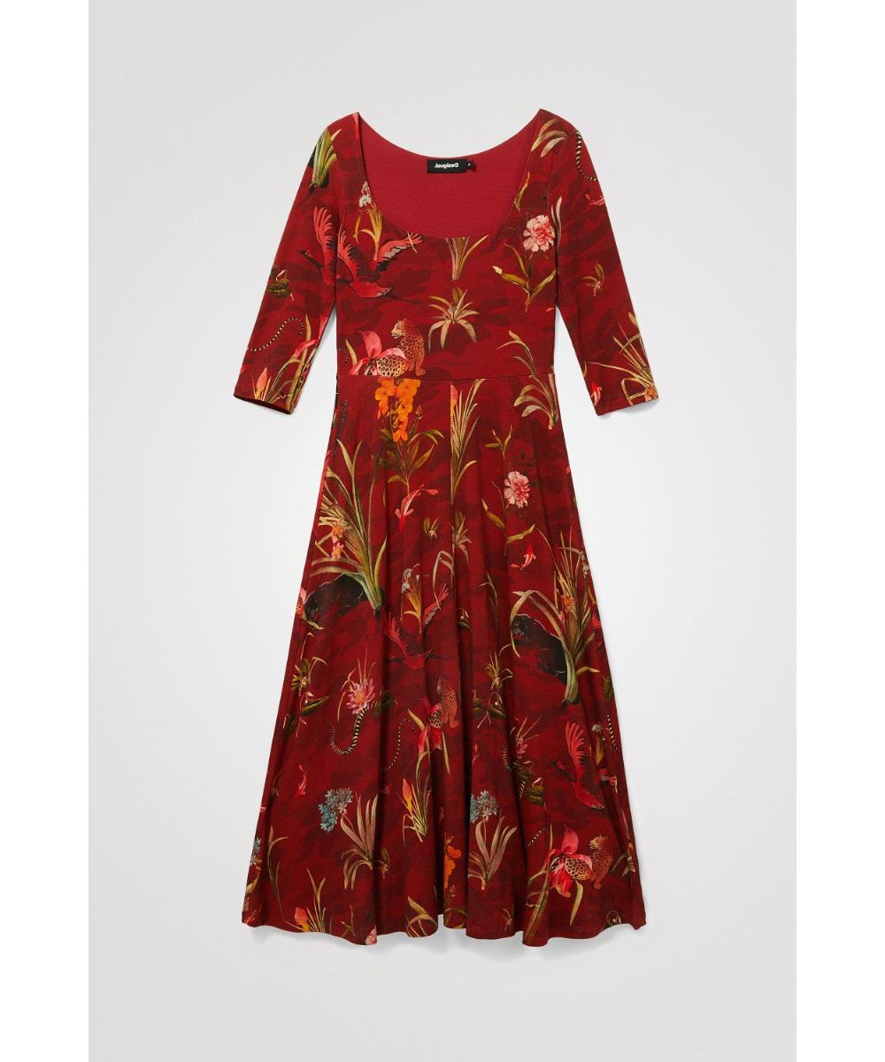 セール 30%OFF】デシグアル Desigual 膝丈のレディースフレア