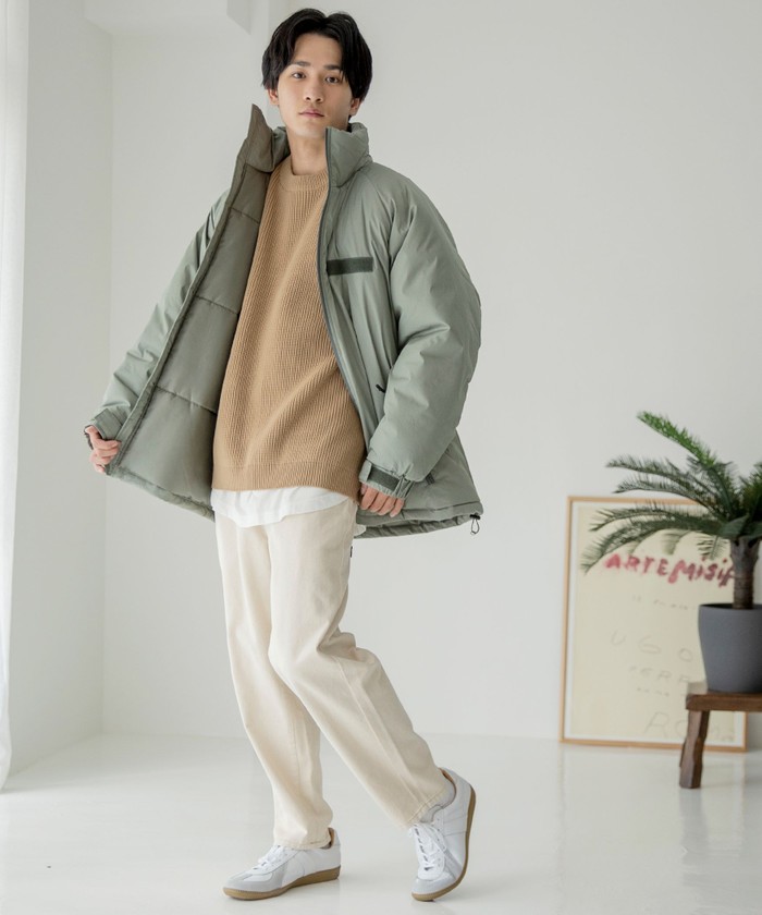 DIESEL フード付きニットコート（ミリタリージャケット） DIESEL｜ディーゼル（レディース）のミリタリージャケット