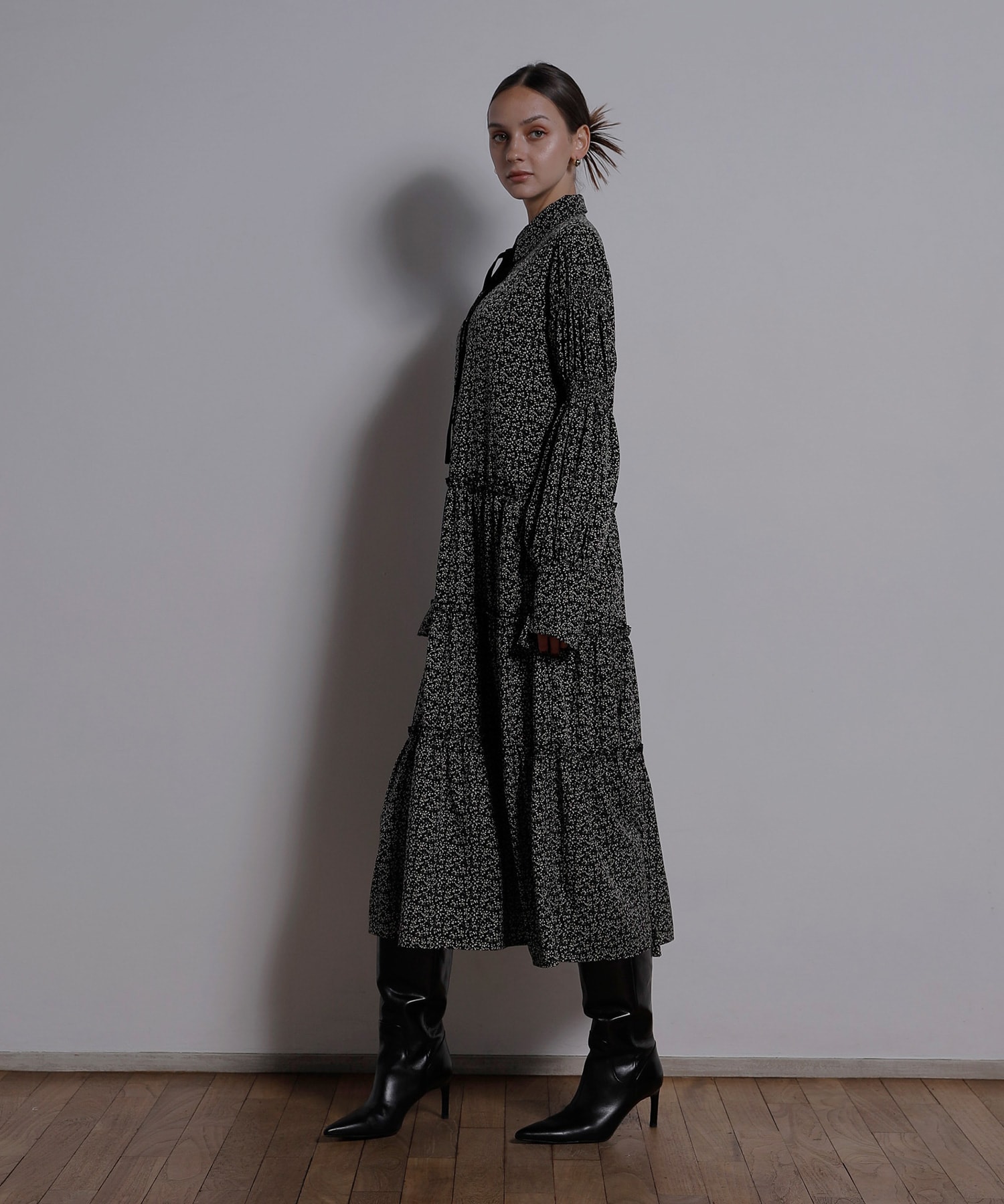 ミエリ インヴァリアント MIELI INVARIANT Floral Tiered Shirt ミエリ インヴァリアント MIELI INVARIANT Floral Tiered Shirt