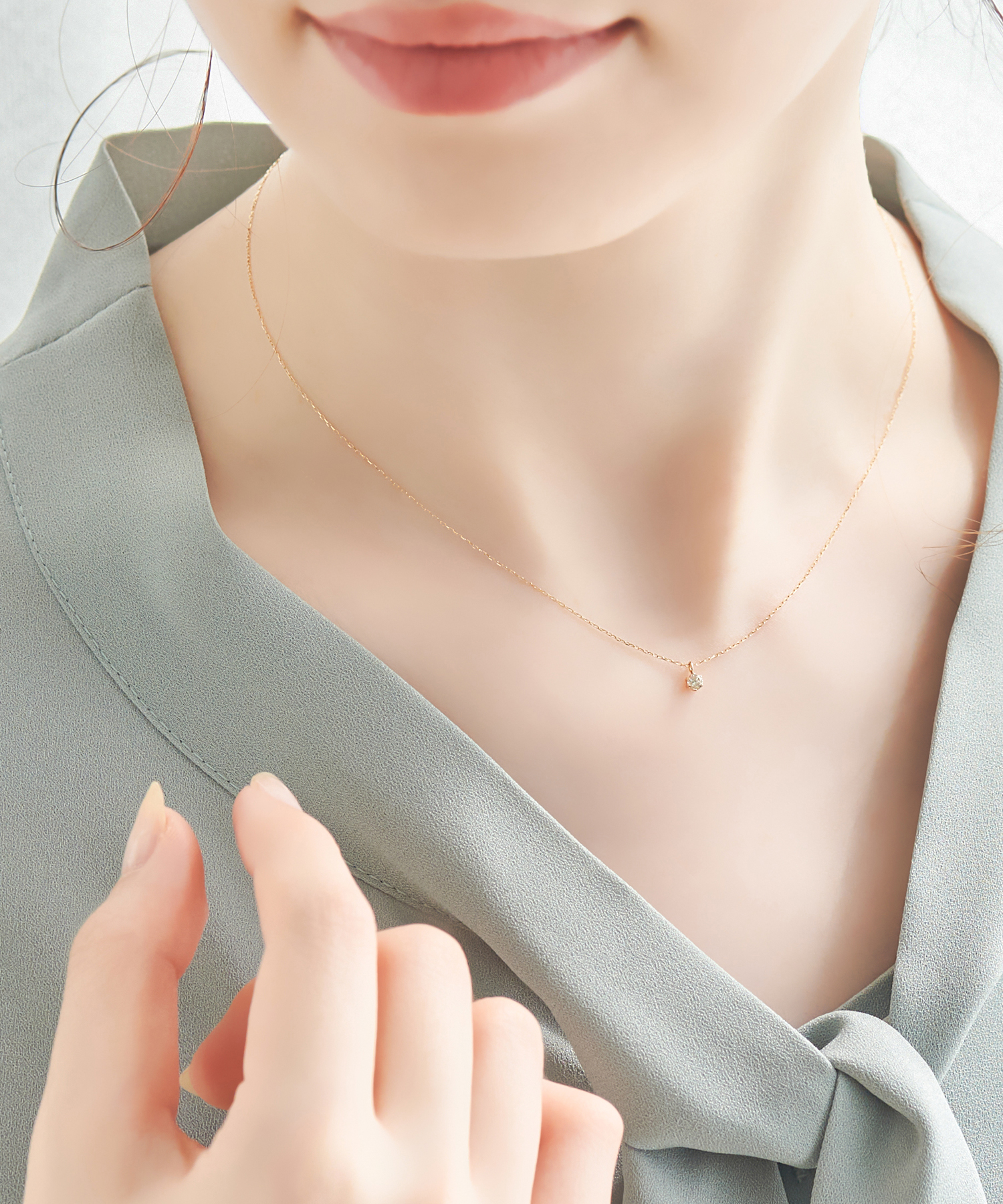 phoebe K10 グラインダイヤネックレス フィービィー Phoebe 【K10】グラインダイヤモンドネックレス