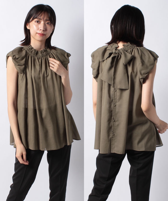 セール 30%OFF】キョウネンボイルバックリボンブラウス(504167366