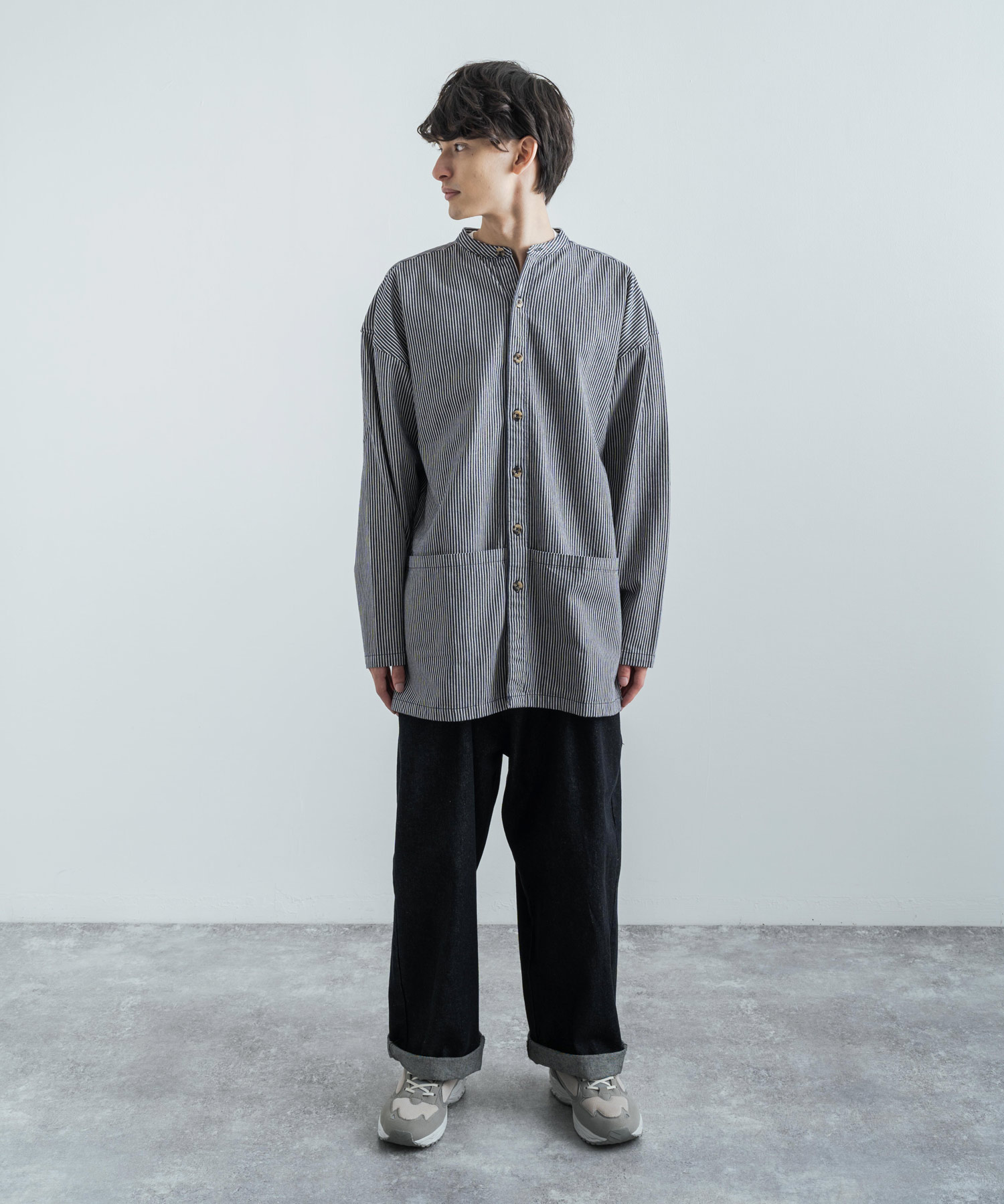 ロッキーモンロー Rocky Monroe バンドカラーシャツ