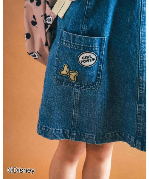 セール Disney ミニーマウス デニム ジャンパースカート 80 130cm スラップスリップ Slap Slip D Fashion