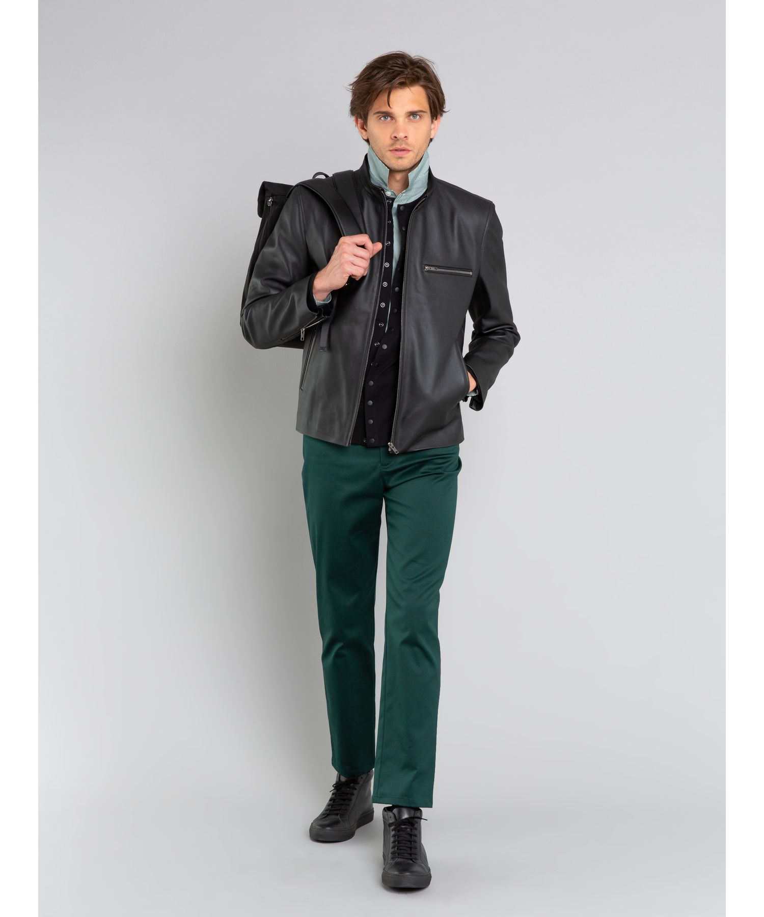 セール 50%OFF】CUT8 JACKET スタンドカラーレザージャケット