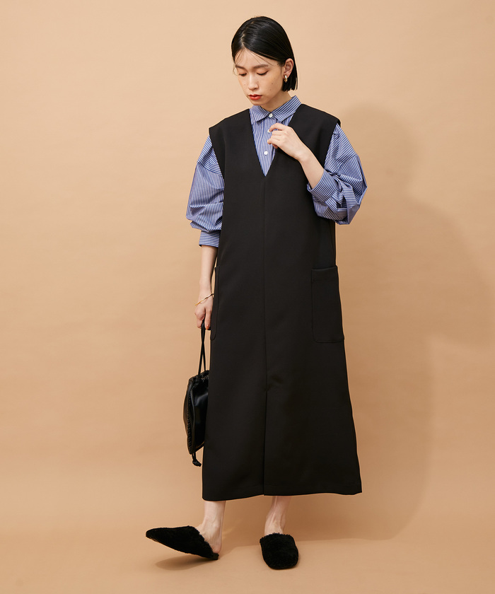 アダムエロペ　ジャンパースカート美品 ADAM ET ROPE' ワンピース ジャンパースカート 【WEB限定】2WAY
