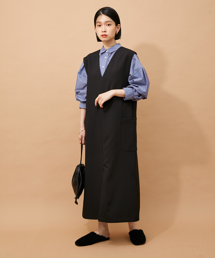 アダムエロペ　ジャンパースカート美品 アウトレット店舗・WEB限定】2WAYジャンパースカート(504292512