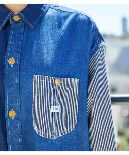 Lee Rcs デニムシャツワンピース ロデオクラウンズワイドボウル Rodeo Crowns Wide Bowl D Fashion
