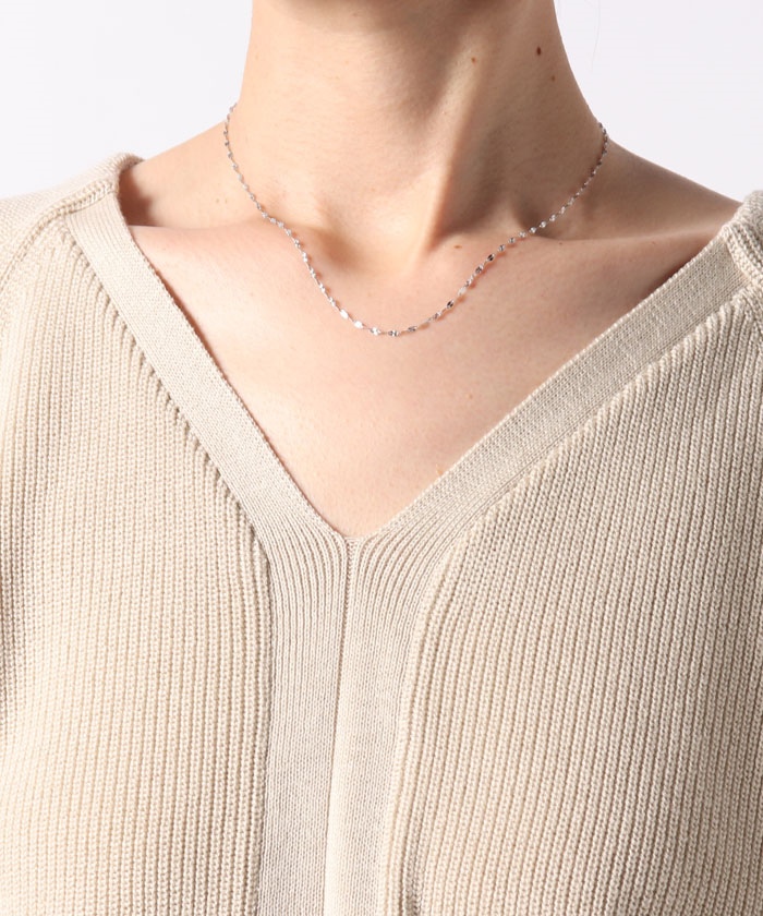 les bon bon / ルボンボン】sunlight necklace white gold / サン