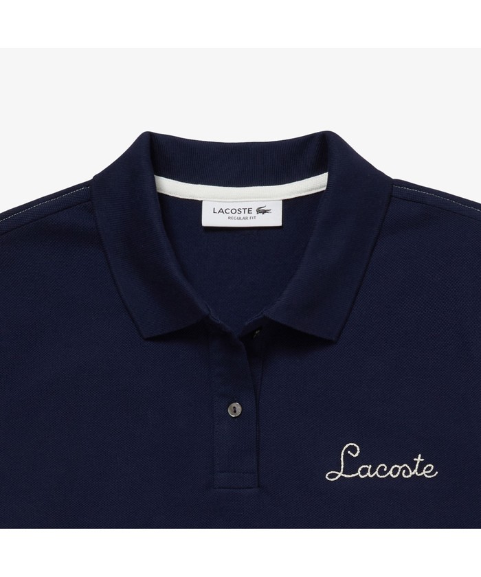 セール 30%OFF】ラコステ LACOSTE チェーンステッチロゴ セール 30%OFF】ラコステ LACOSTE チェーンステッチロゴ